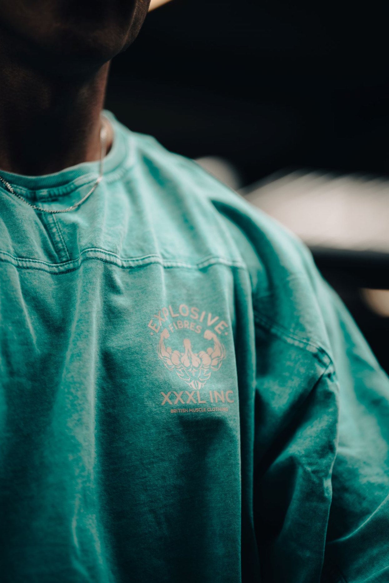 "Stone Washed" Yoke Rag Top - Aqua