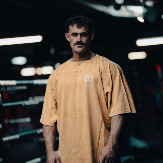 "Stone Washed" Yoke Rag Top - Sand