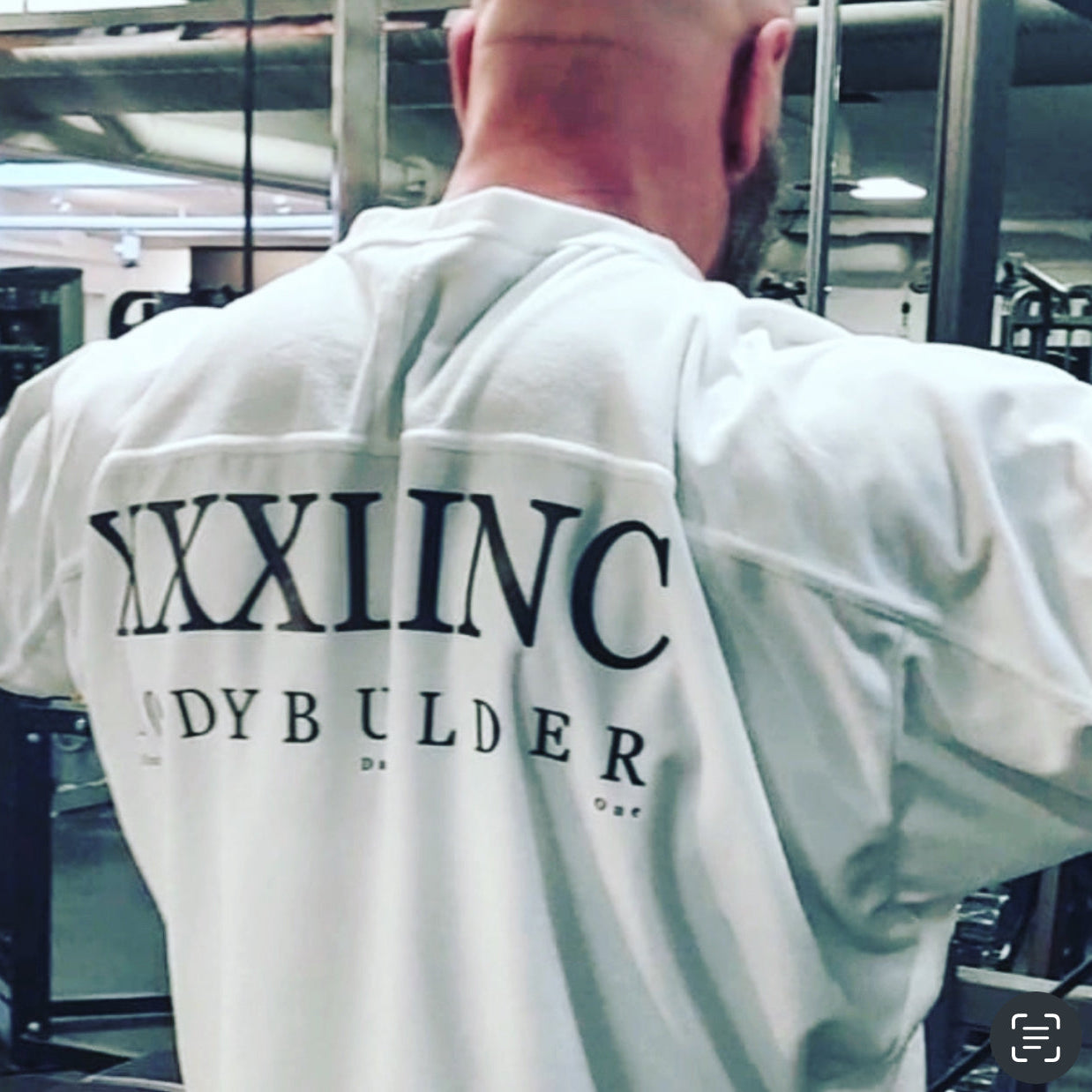 " Body Builder " Oversized Super Soft Rag Top - Snow