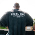 "XXXL INC" 3/4 sleeve  Rag Top - Stonewash Black