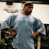"XXXL INC" 3/4 sleeve  Rag Top - Stonewash Denim