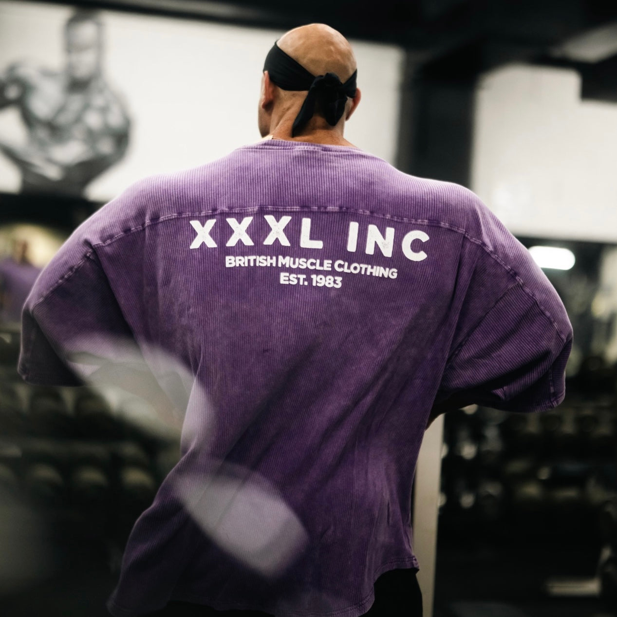 "XXXL INC" 3/4 sleeve  Rag Top - Stonewash Berry
