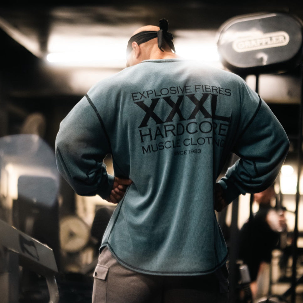 "Classic XXXL Logo" Vintage Wash Top stitched Sweat - Pine (Limited Edition)