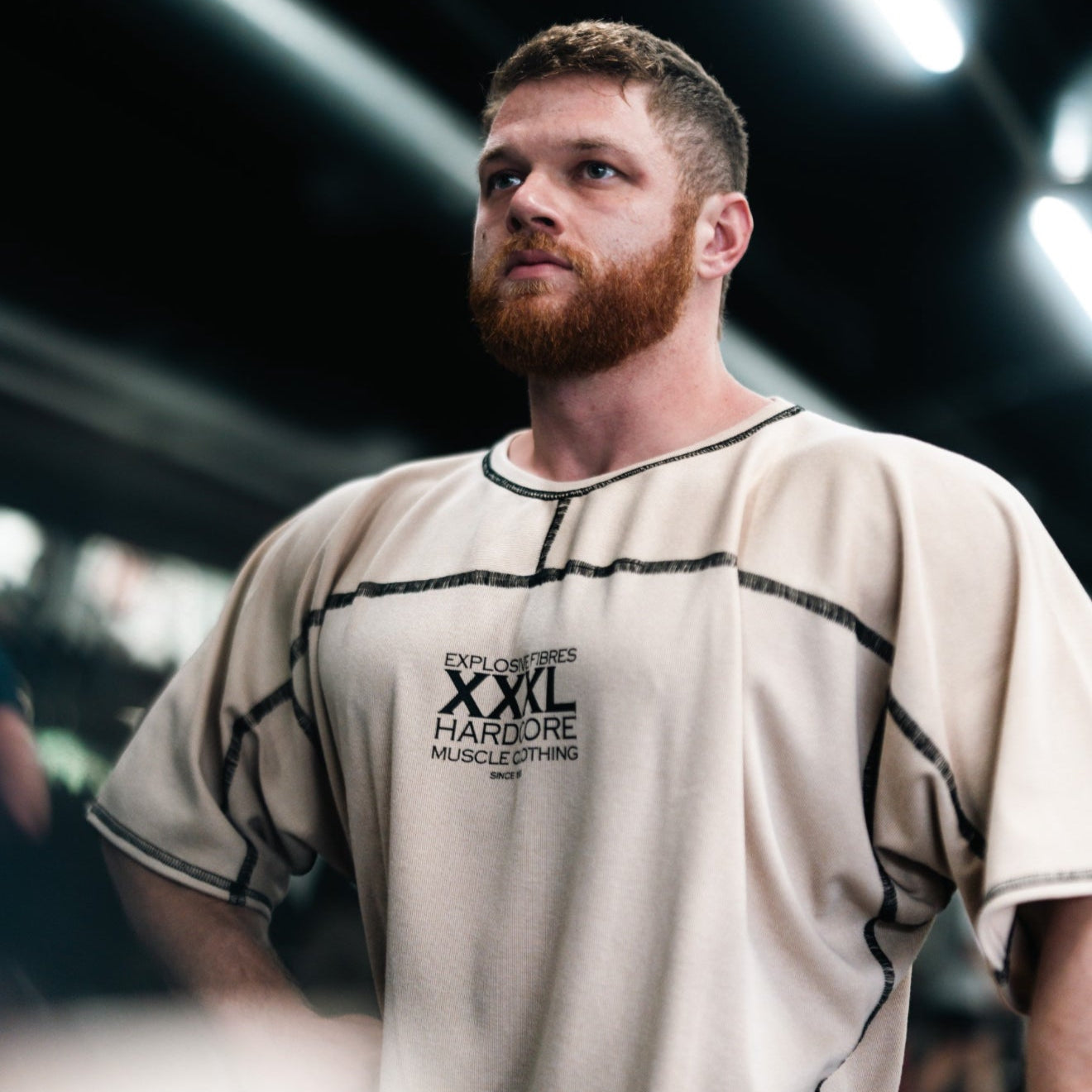"Classic XXXL Logo" Vintage Wash Top stitched Rag Top - Vanilla Cream (Limited Edition)