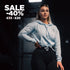"Since The Dawn Of Time" Ladies Crop Sweat - Sky