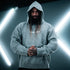 "Ultra Knit Logo" Soft Knit Pouch Hoodie - Warm Grey