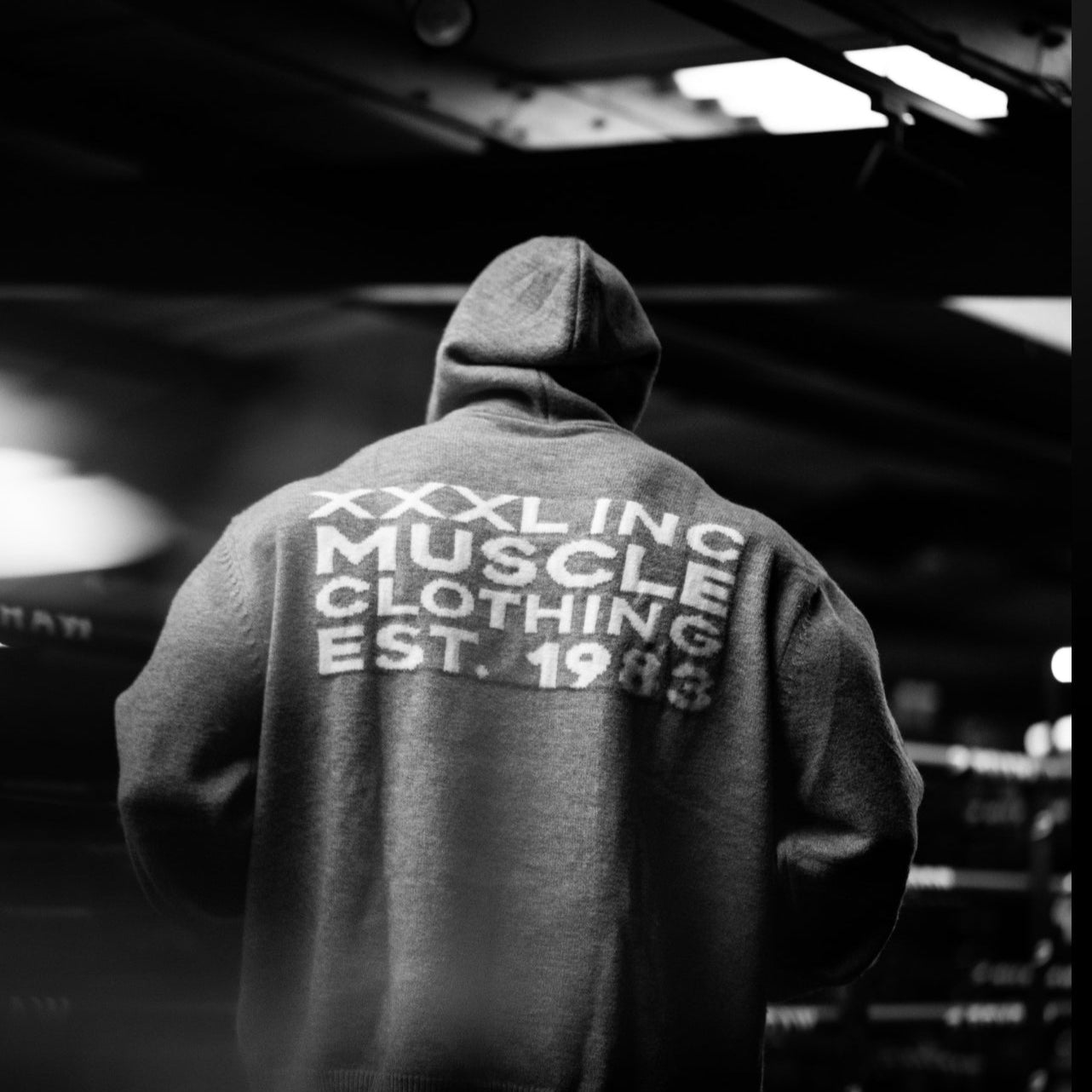 "Ultra Knit Logo" Soft Knit Pouch Hoodie - Warm Grey