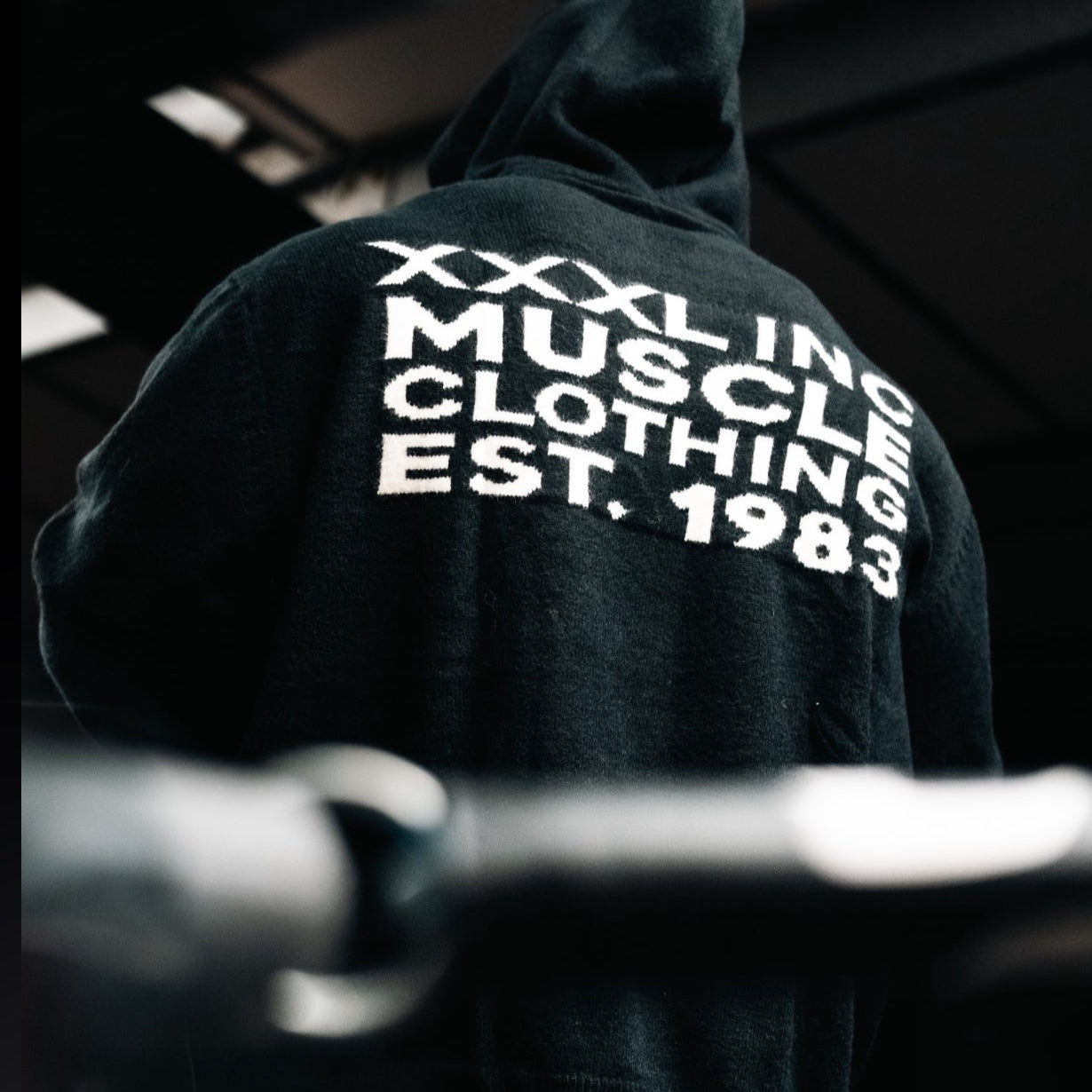 "Ultra Knit Logo" Soft Knit Pouch Hoodie - Shadow Black