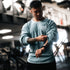 "Classic XXXL Logo" Vintage Wash Loop  stitched Sweat - Pool Blue (Limited Edition)