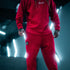 Stretch Thermal Waffle Full Cut Pant -Dark Red