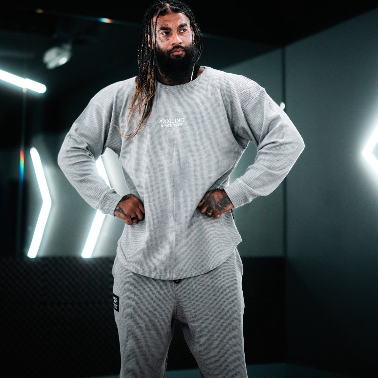 Stretch Thermal Waffle Full Cut Pant -Alloy Grey