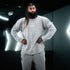 "Low Key XXXL embroidered" Stretch Thermal Waffle Sweat -Alloy Gray