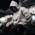 "Ultra Knit Logo" Soft Knit Pouch Hoodie - Warm Grey