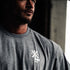 "Stacked XXXL Logo" Oversized Base T   - Ash Cloud