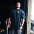 "Stacked XXXL Logo" Oversized Base T   - Navy