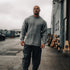 "XXXL INC Knit Logo" Chunky Knit Sweater - Rock Grey