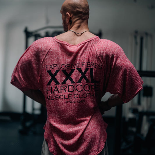 "Classic XXXL Logo" Old School Jumbo Rib Ragtop - Pink