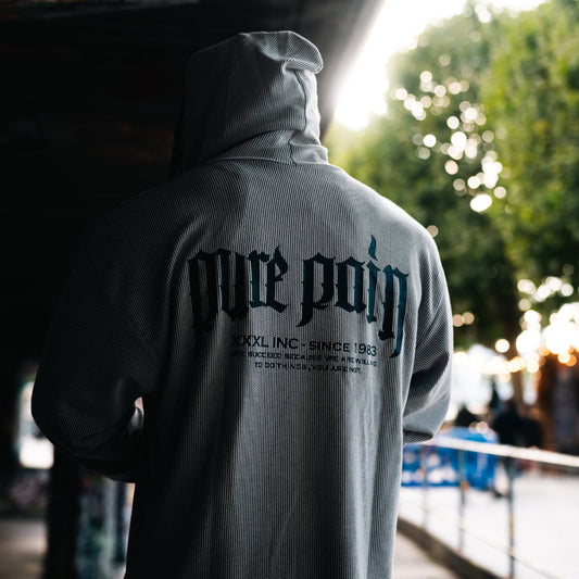 "Pure Pain "Hoodie- Charcoal
