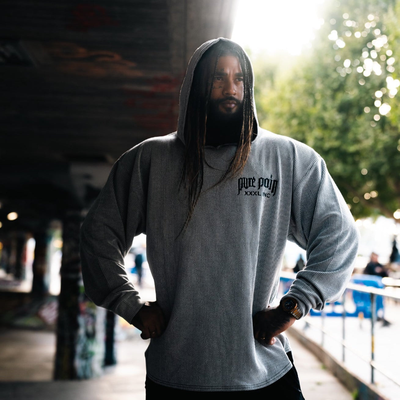 "Pure Pain "Hoodie- Cream