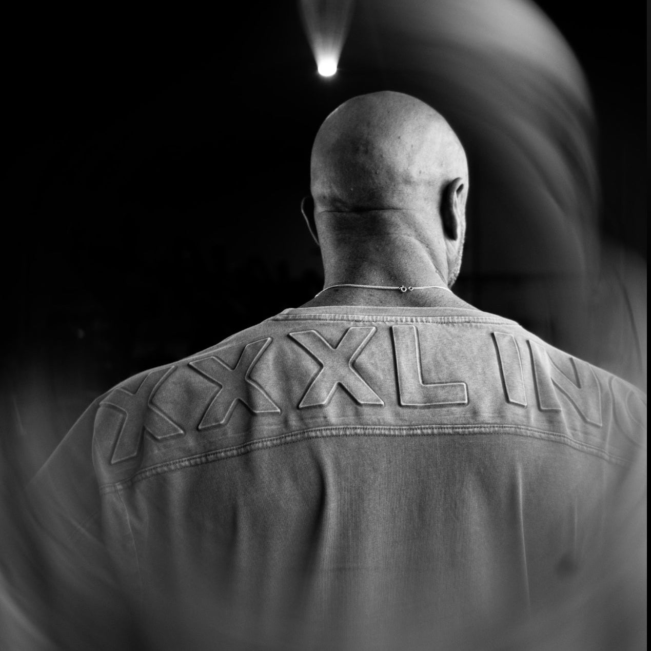 "Embossed XXXL INC" Yoke Rag Top - Stone Washed Khaki