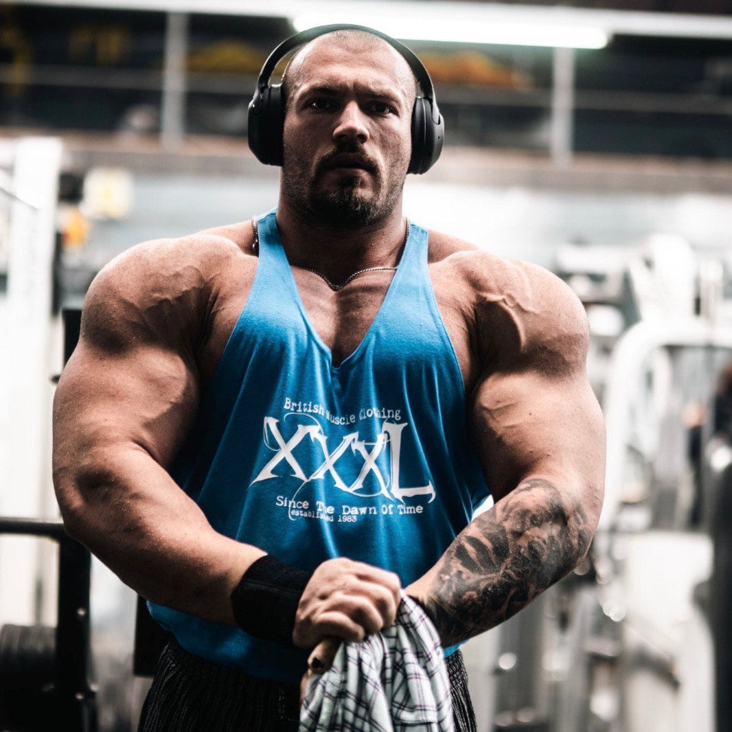 'Since the Dawn of Time' Classic Muscle vest -Royal Blue