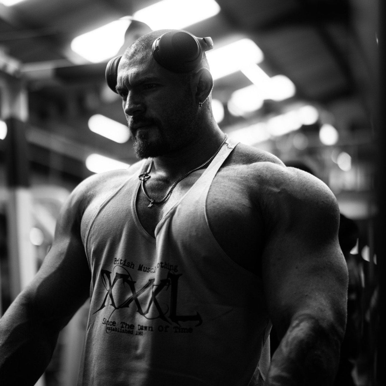 'Since the Dawn of Time' Classic Muscle vest -Soft Purple