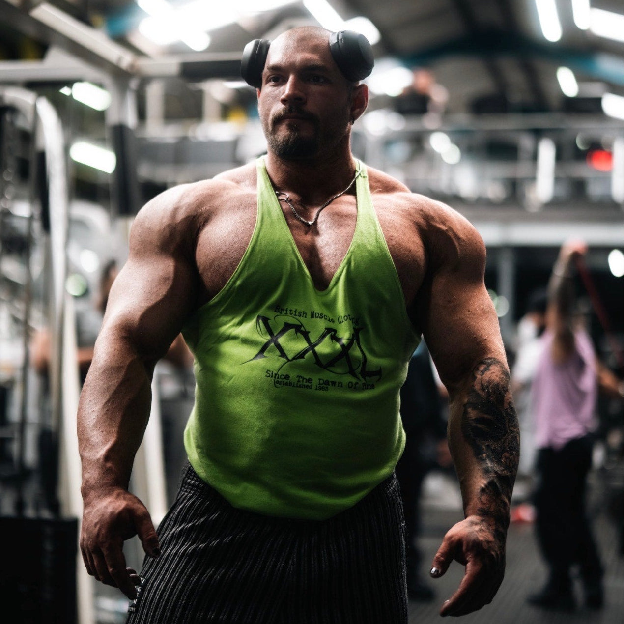 'Since the Dawn of Time' Classic Muscle vest - Avocado