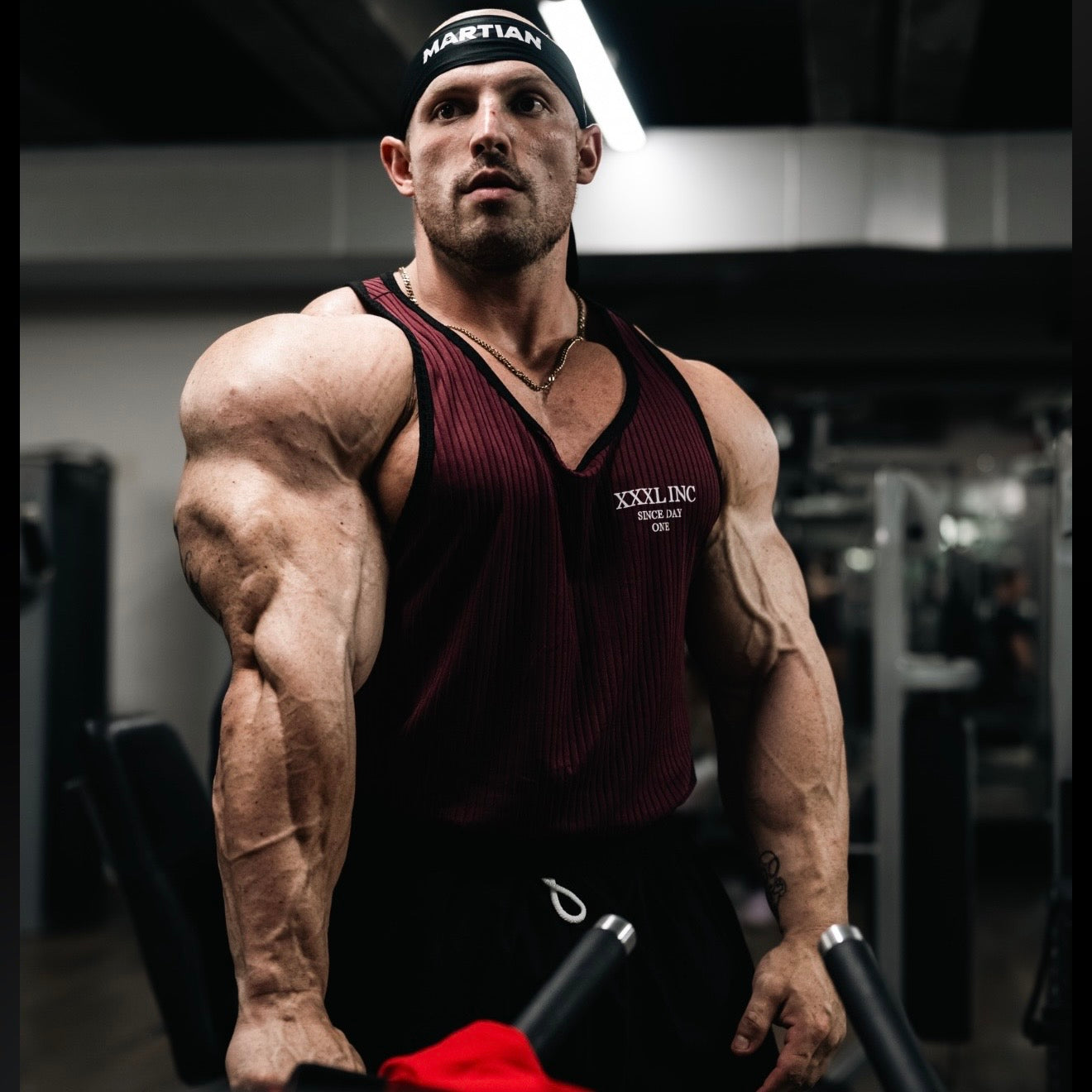 Box Cut Tank - Ribbed Burgundy