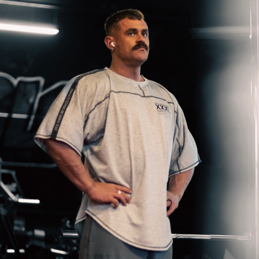 "Classic XXXL" Top Stitched Ragtop - Ash Grey