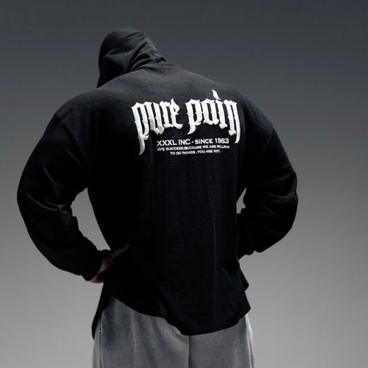 "Pure Pain "Hoodie- Black
