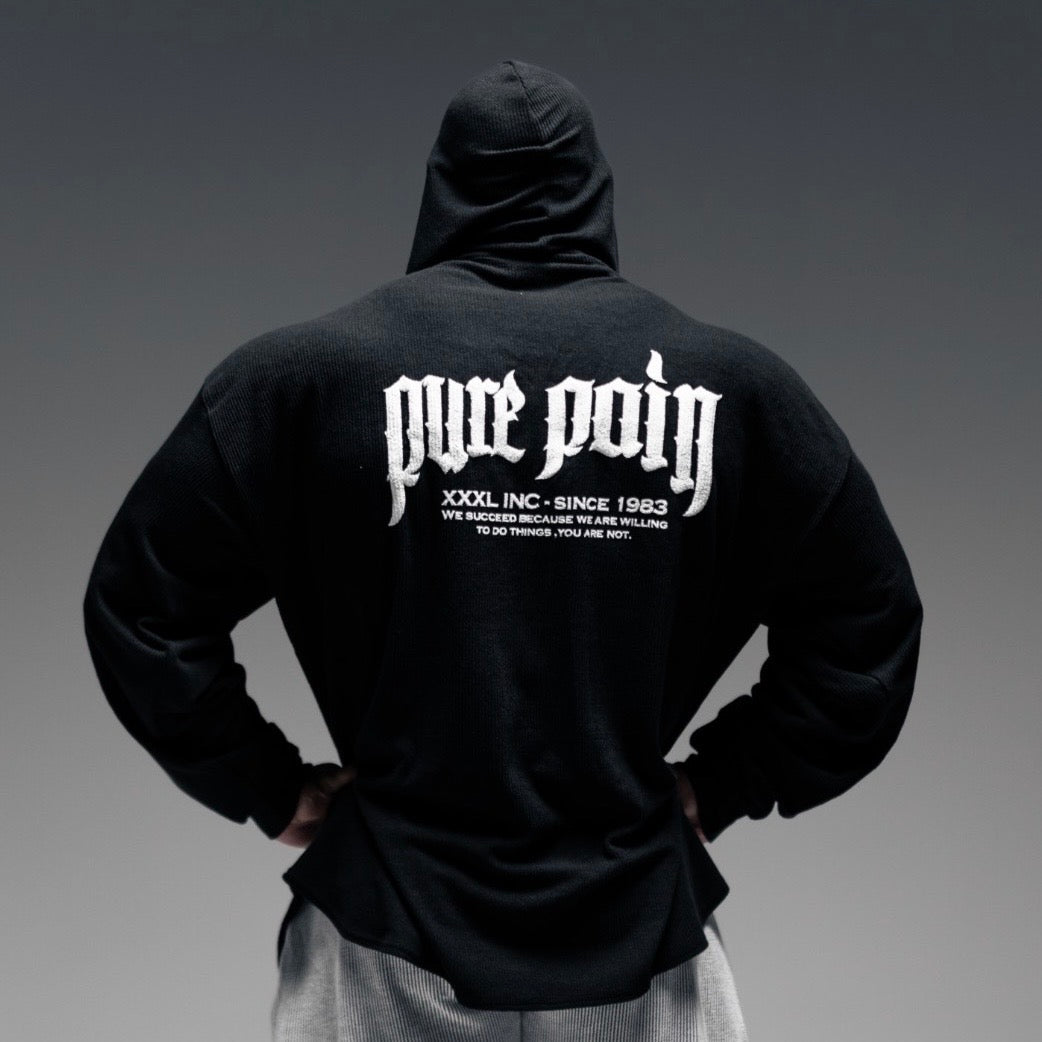 "Pure Pain "Hoodie- Black