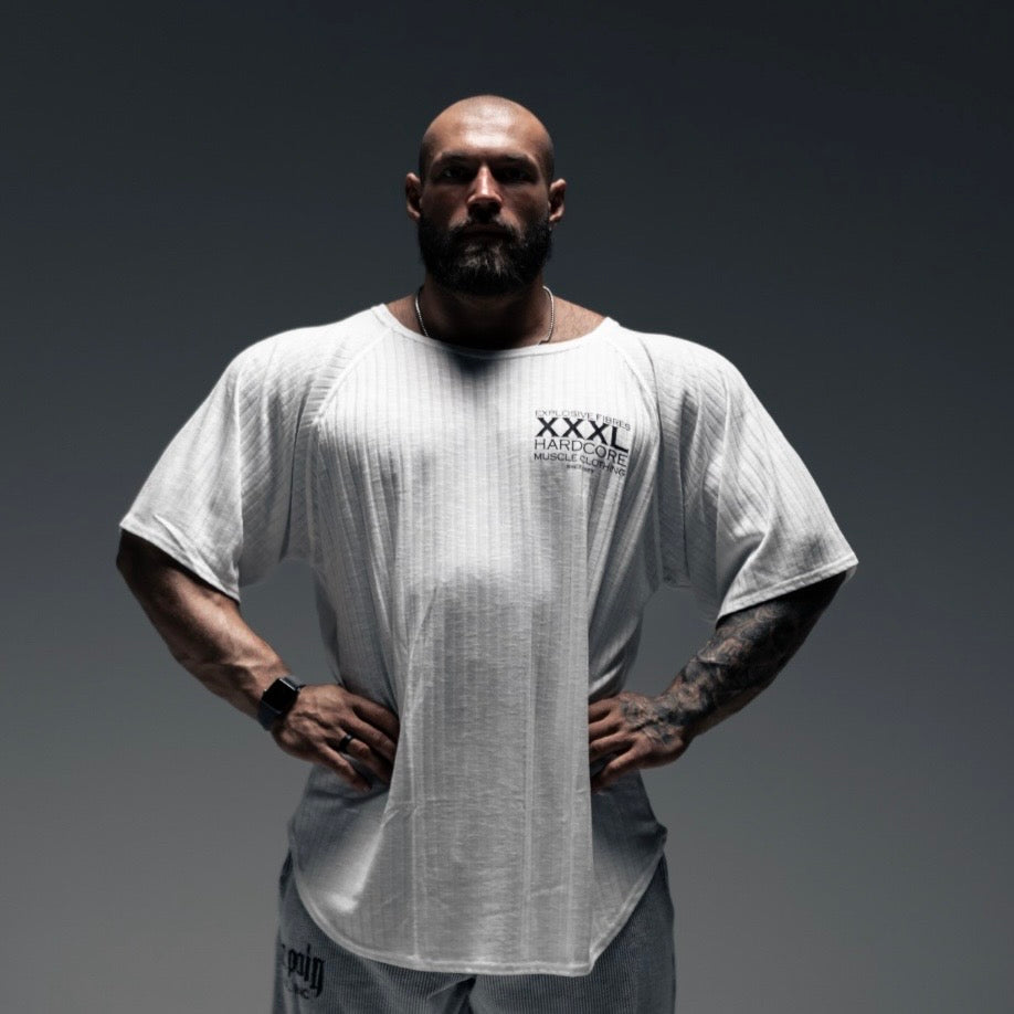 "Classic XXXL Logo" Old School Jumbo Rib Ragtop - Ivory