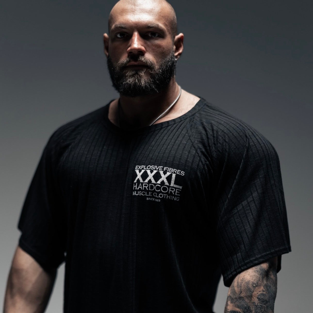 "Classic XXXL Logo" Old School Jumbo Rib Ragtop - Pitch Black