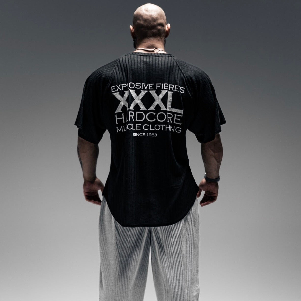 "Classic XXXL Logo" Old School Jumbo Rib Ragtop - Pitch Black