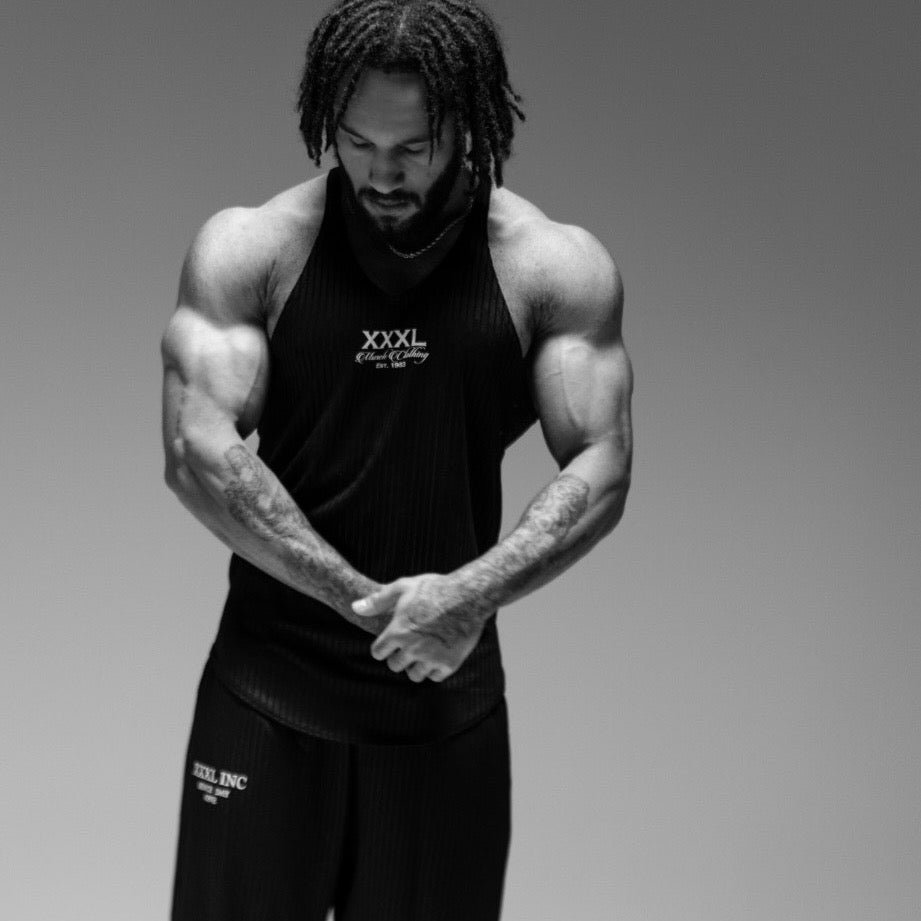 OG stringer Vest - Ribbed Black