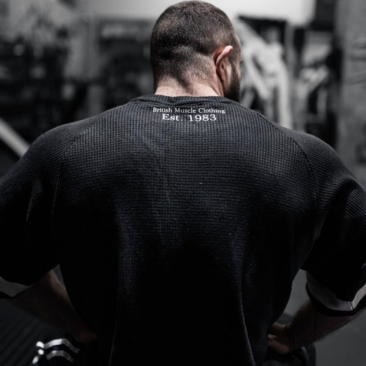 "Low key XXXL INC " Waffle Ragtop - Black