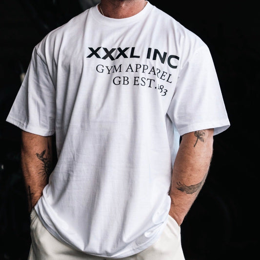 "Off Set XXXL Logo" Oversized Base T   - Pure White