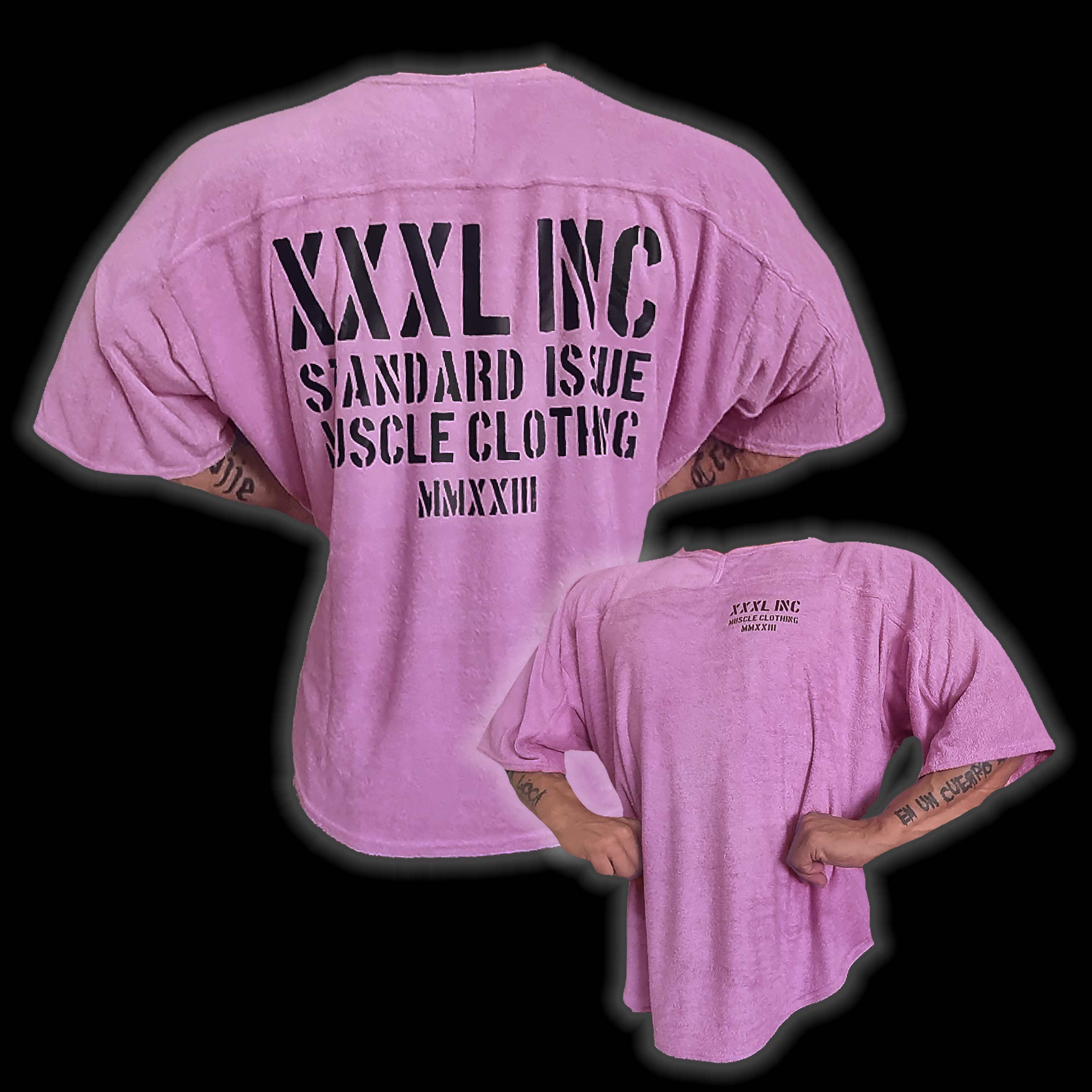 “Standard Issue" Towelling Ragtop - Dark Pink