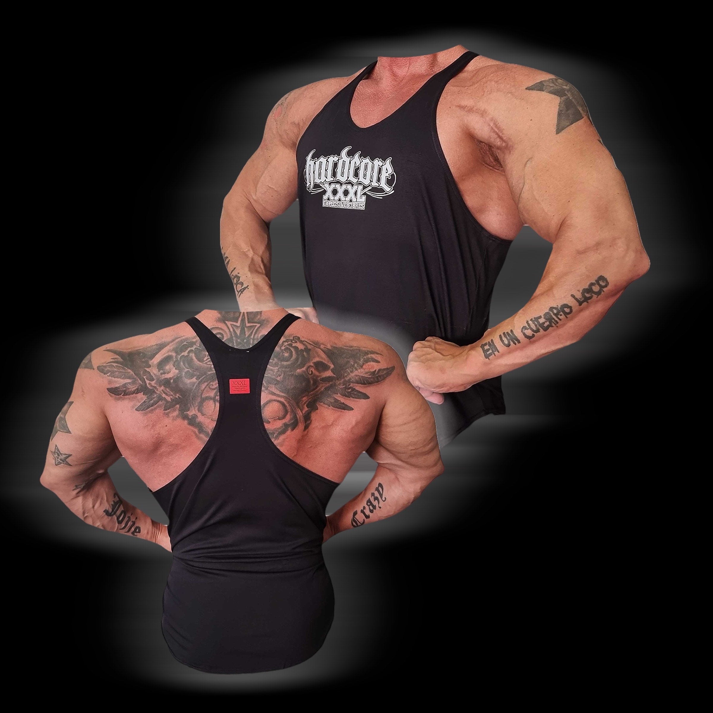 "Gothic Hardcore" Classic Muscle Vest - Black