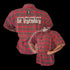 "Be Legendary" Oversized Muscle Shirt - Red II Plaid