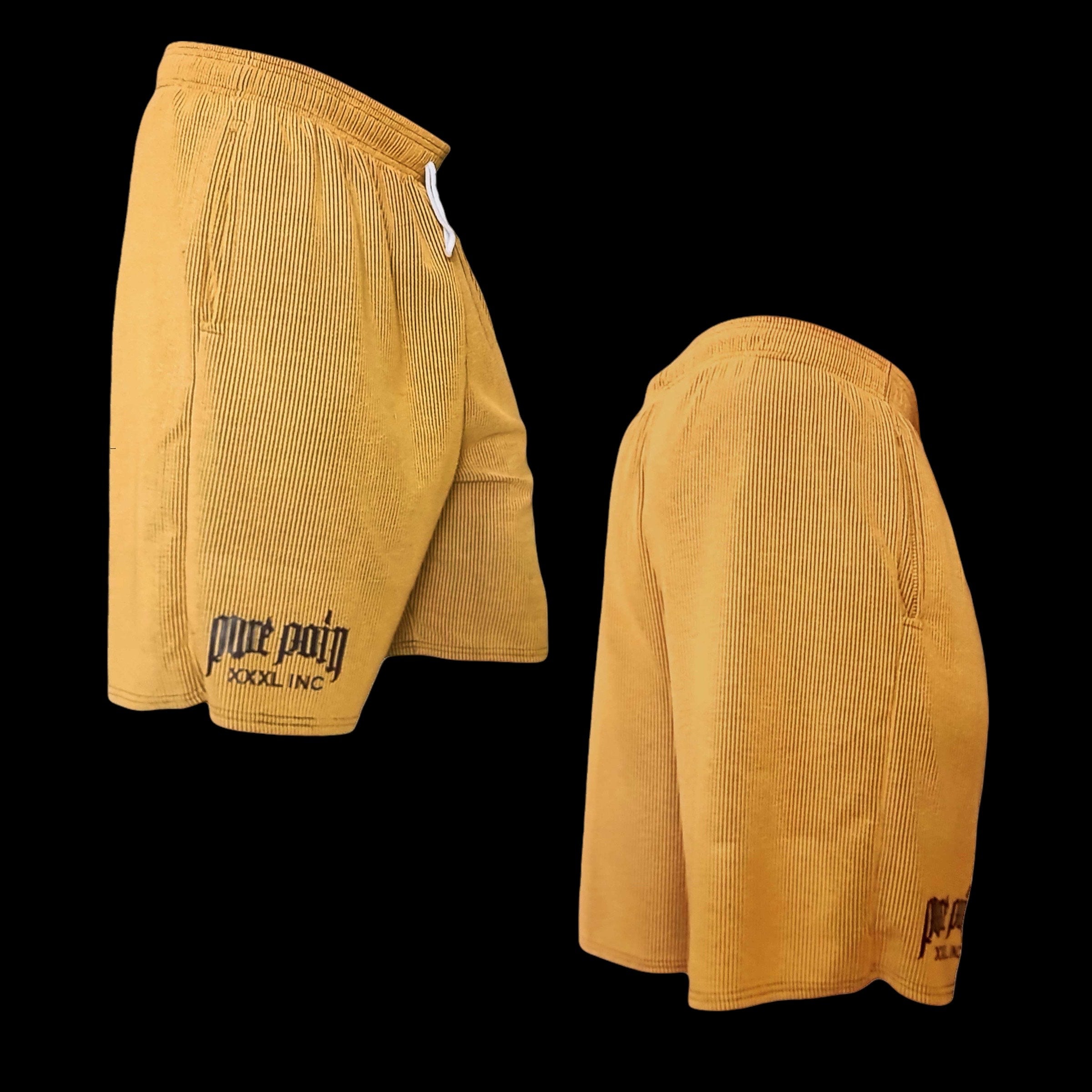 "Pure Pain" Shorts -Bright Amber
