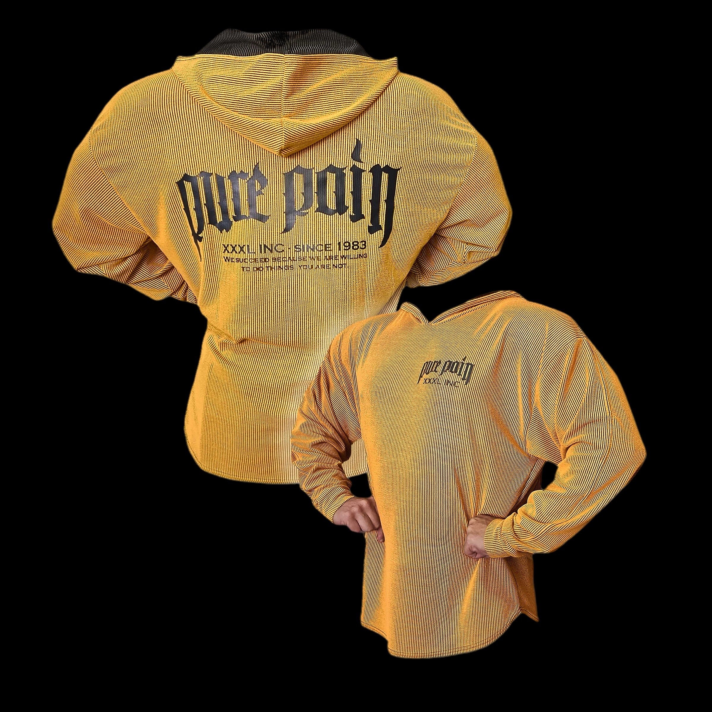 "Pure Pain " Hoodie- Bright Amber