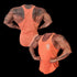 "Stone Washed" Muscle vest- Orange