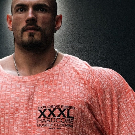 "Classic XXXL Logo" Old School Jumbo Rib Ragtop -Orange