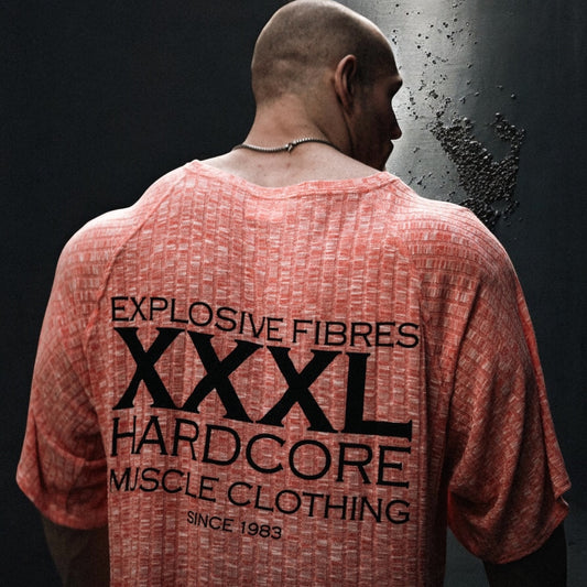 "Classic XXXL Logo" Old School Jumbo Rib Ragtop -Orange