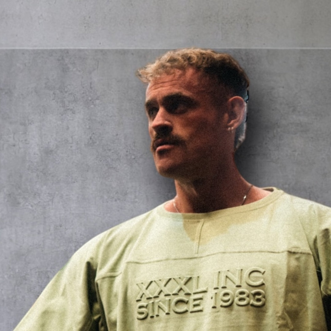 " Victory" Embossed Rag Top -Lime