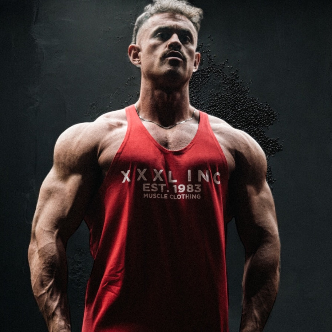 "Eroded XXXL INC" Classic Muscle Vest - Ox Blood