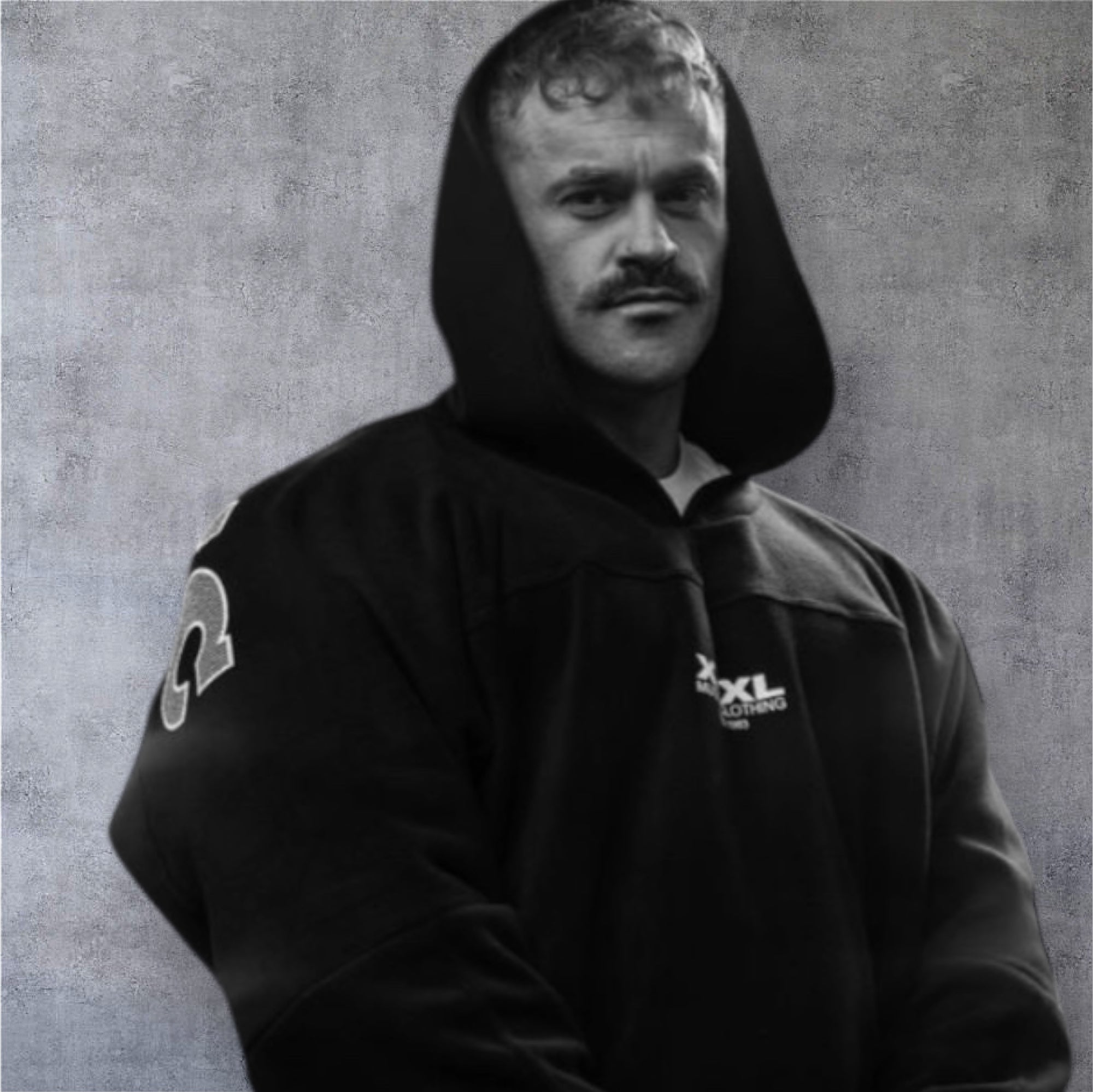 Signature series "XXXL INC" Polar Hoodie - Black