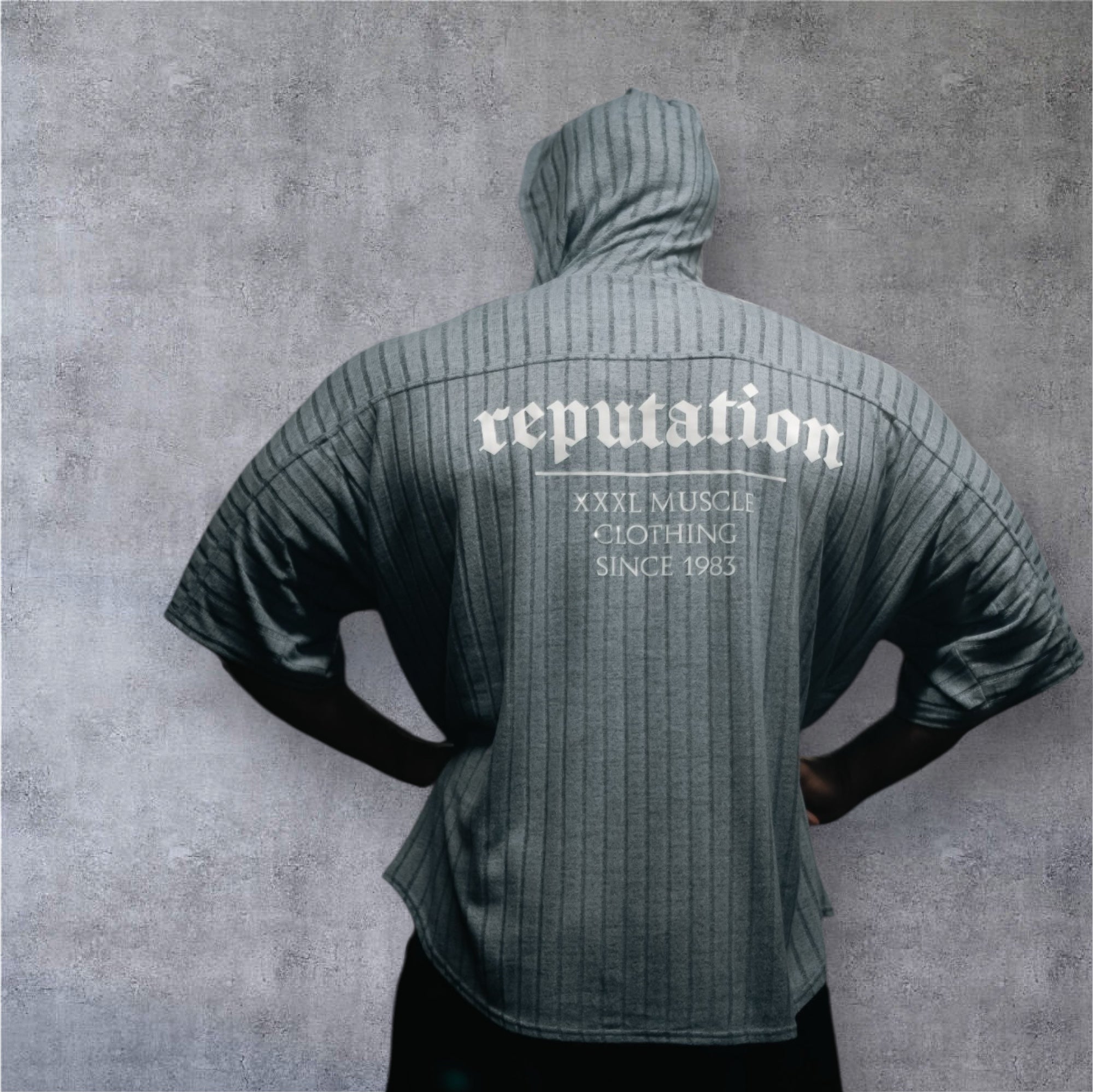 "Reputation" Old School Hooded Ragtop - Mist Blue