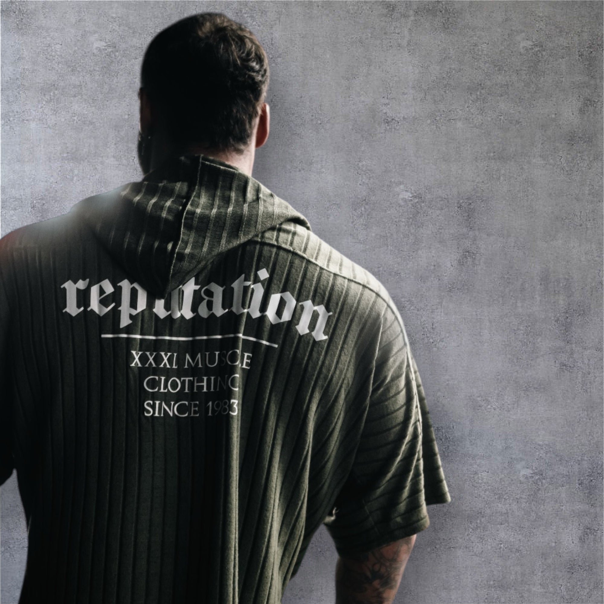 "Reputation" Old School Hooded Ragtop - Moss